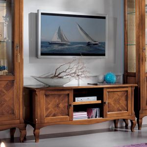 Style NOVITA-H5009, TV stand with sliding doors and inlay