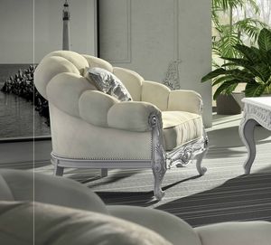 Giada Art. 2931, Enveloping contemporary classic style armchair