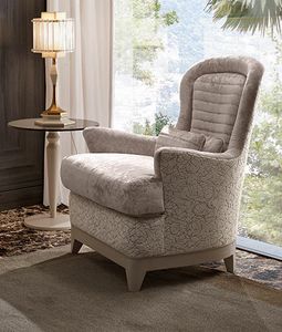 Oliver Art. OL37, Bergere armchair with comfortable padding