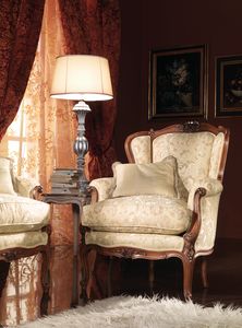 Renoir armchair, Classic Louis XV style armchair