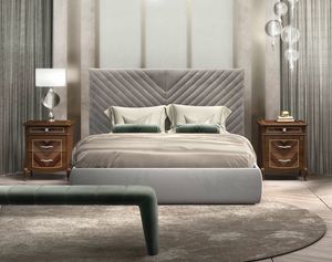 Prestige 2 Art. C22018, Upholstered bed with a contemporary design
