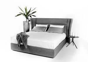 David, Modern bed, with wrap-around headboard