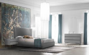 Eos Art. E0001_E0006, Contemporary upholstered bed