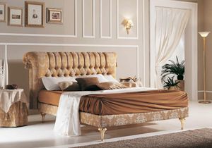 PRINCIPE capitonn bed, Classic bed with buttoned headboard