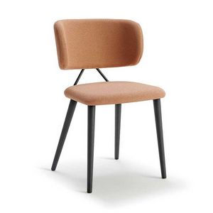 Ela chair, Chair with padded curved beech plywood backrest