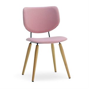 Jessica, Upholstered chair with wooden legs