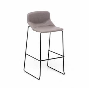 Formula Slim ST-SL, Stool with upholstered seat, for kitchen and bar