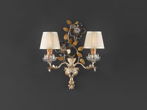 Art. 1453/A2, Classic wall light with organza lampshades