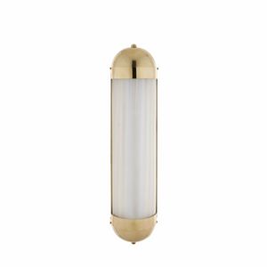 Cannet Art. BR_A203, Half cylindrical brass rounded wall light