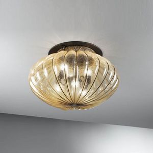 Harem Mc132-045, Classic ceiling lamp in antique amber glass