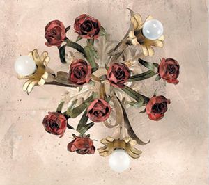 PL.6070/3, Ceiling lamp with decorative roses