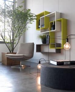 Citylife 51, Shelves for modern living rooms and waiting rooms