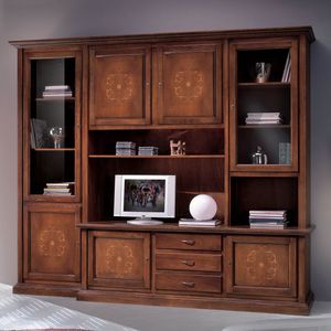 Anthologia ANTO810-I, Living room wall unit, with inlaid doors