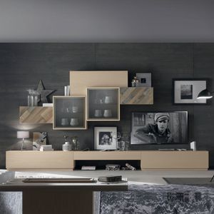 Spazio Contemporaneo SPAZ03, Living room furniture with wall units