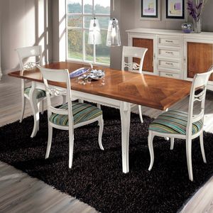 Style NOVITA-H609, Table with herringbone inlay