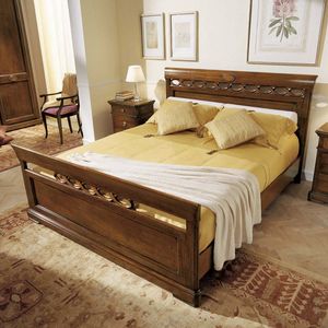 Afrodite NOTTE5081, Classic bed with threads and braid