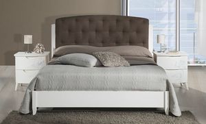 Emily 2 bed, Bed with tufted headboard