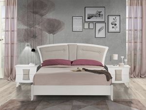Mary bed, Bed with upholstered headboard