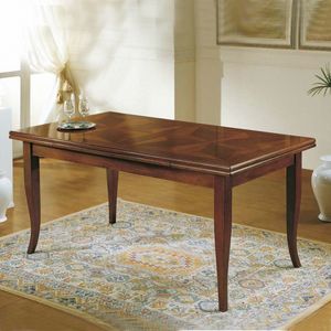 Table RAFFA502, Extendable table with star inlay