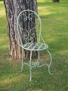 CAFF GF4011CH, Decorated stainless steel chair, for outdoor use